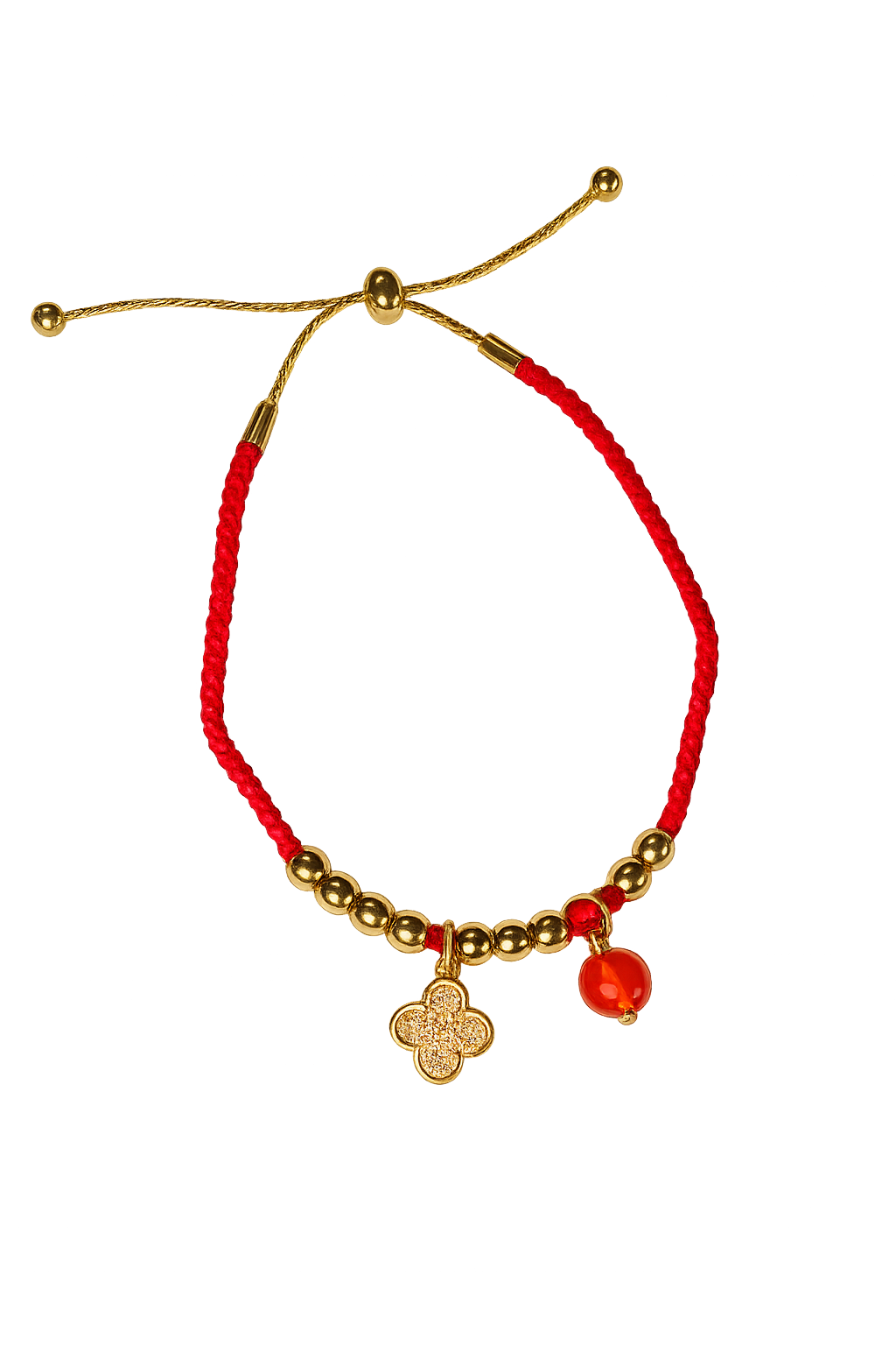 Crimson Clover Bracelet
